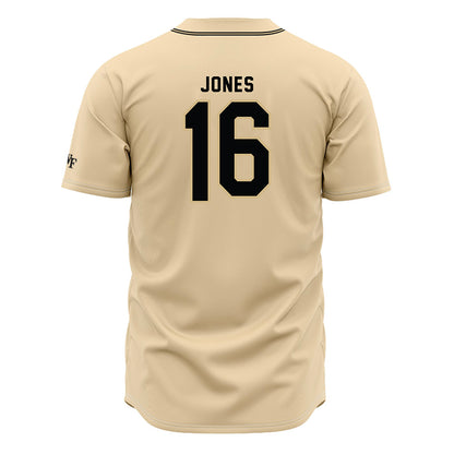 Wake Forest - NCAA Baseball : Evan Jones - Cream Jersey-1