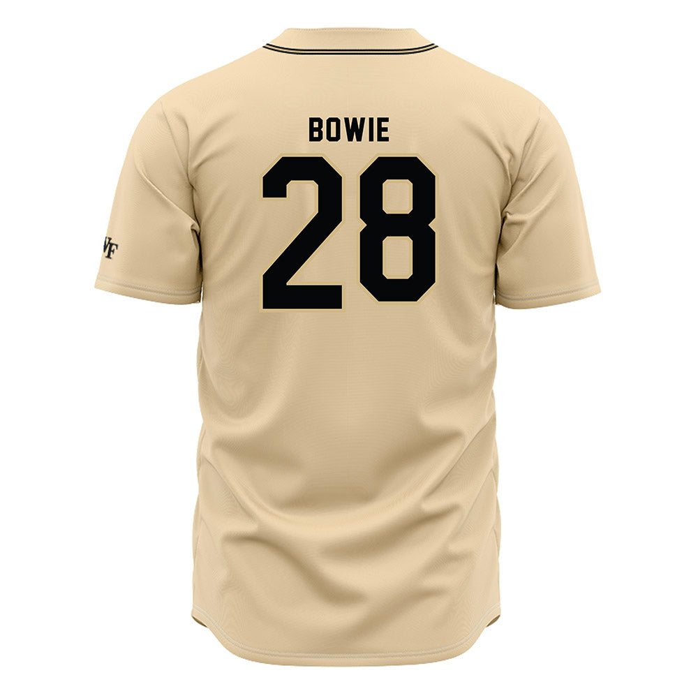 Wake Forest - NCAA Baseball : Rhys Bowie - Cream Jersey-1