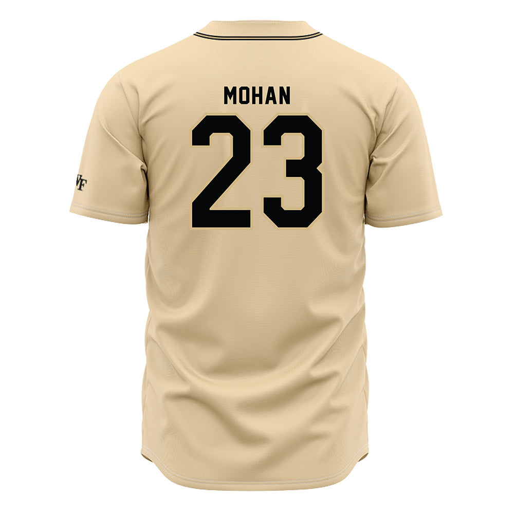 Wake Forest - NCAA Baseball : Connor Mohan - Cream Jersey-1