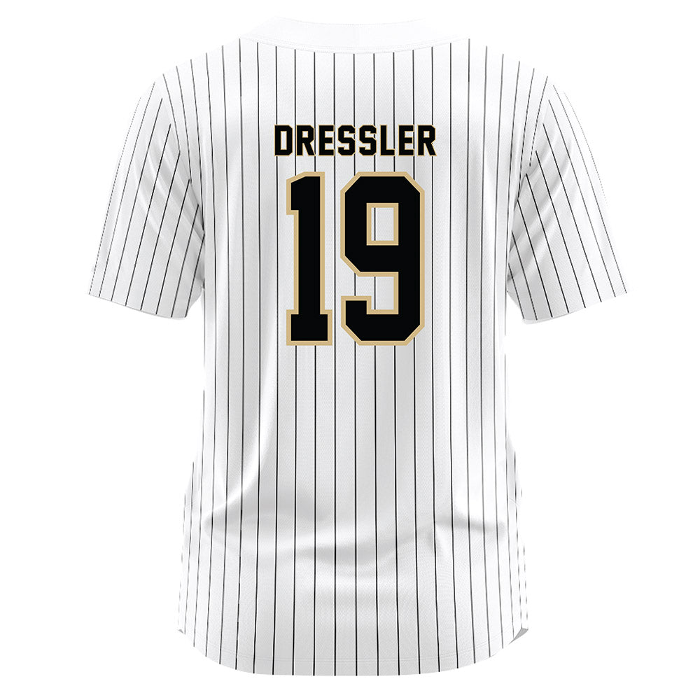 Wake Forest - NCAA Baseball : Troy Dressler - White Jersey-1