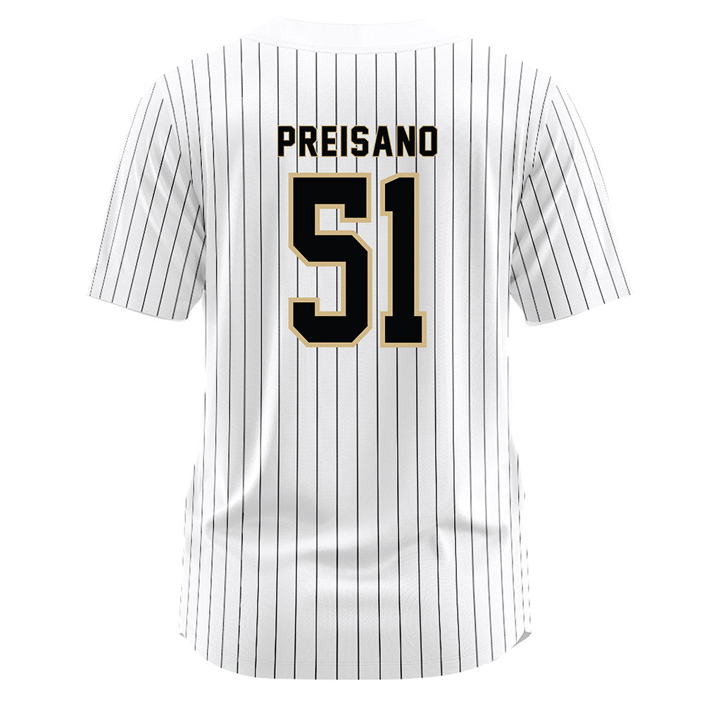 Wake Forest - NCAA Baseball : Ryan Preisano - White Jersey-1