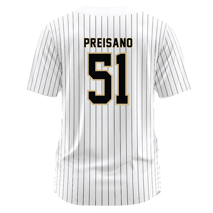 Wake Forest - NCAA Baseball : Ryan Preisano - White Jersey-1