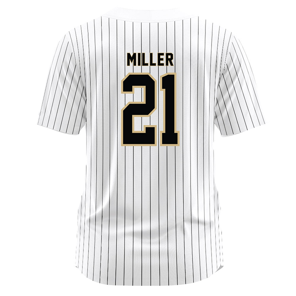 Wake Forest - NCAA Baseball : Jackson Miller - White Jersey-1