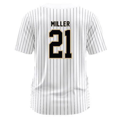 Wake Forest - NCAA Baseball : Jackson Miller - White Jersey-1