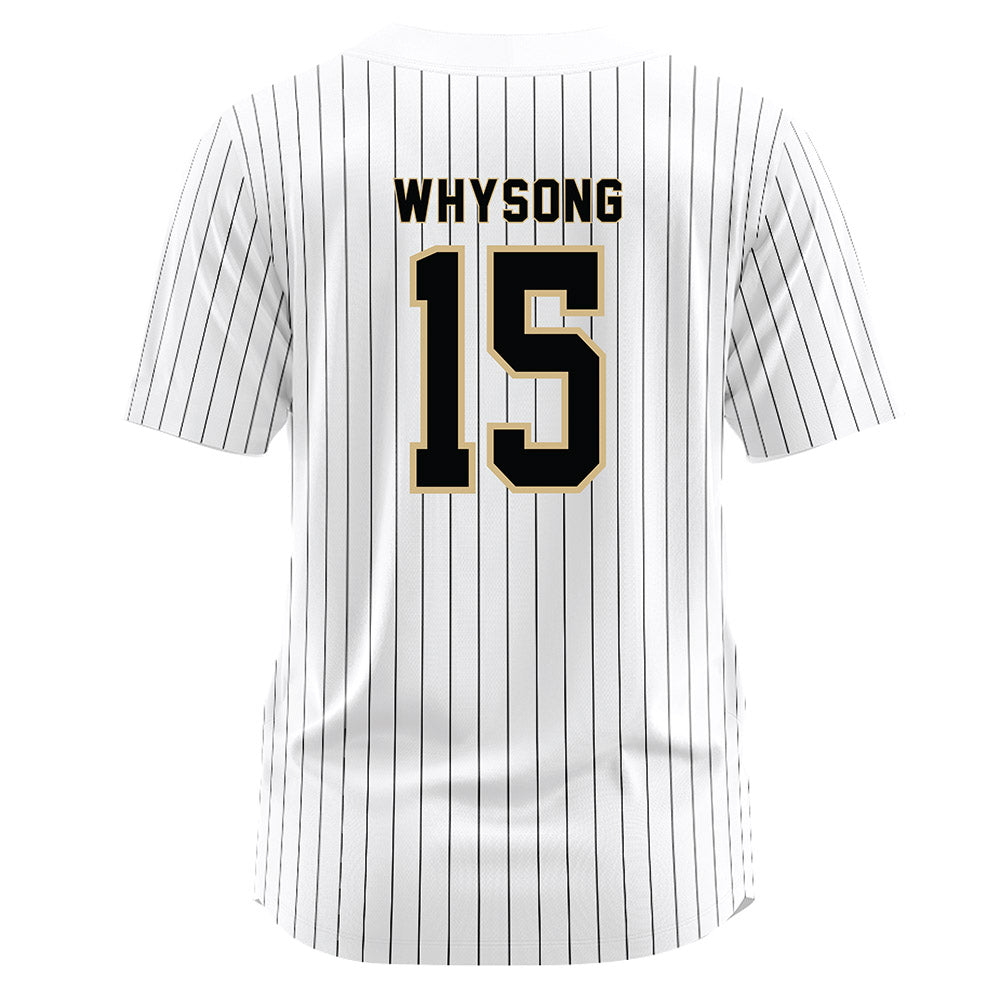 Wake Forest - NCAA Baseball : Nate Whysong - White Jersey-1