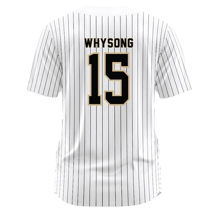 Wake Forest - NCAA Baseball : Nate Whysong - White Jersey-1