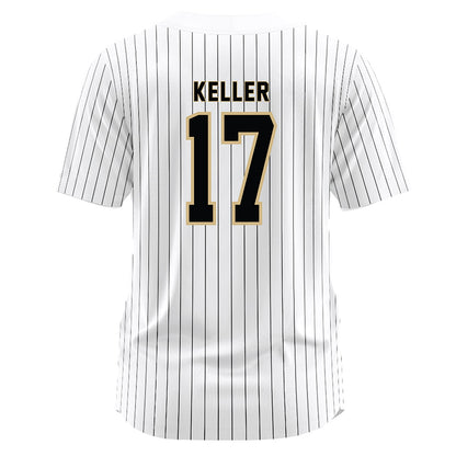 Wake Forest - NCAA Baseball : Ethan Keller - White Jersey-1