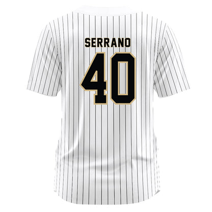 Wake Forest - NCAA Baseball : Jordan Serrano - White Jersey-1