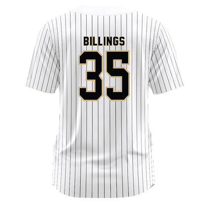 Wake Forest - NCAA Baseball : Luke Billings - White Jersey-1