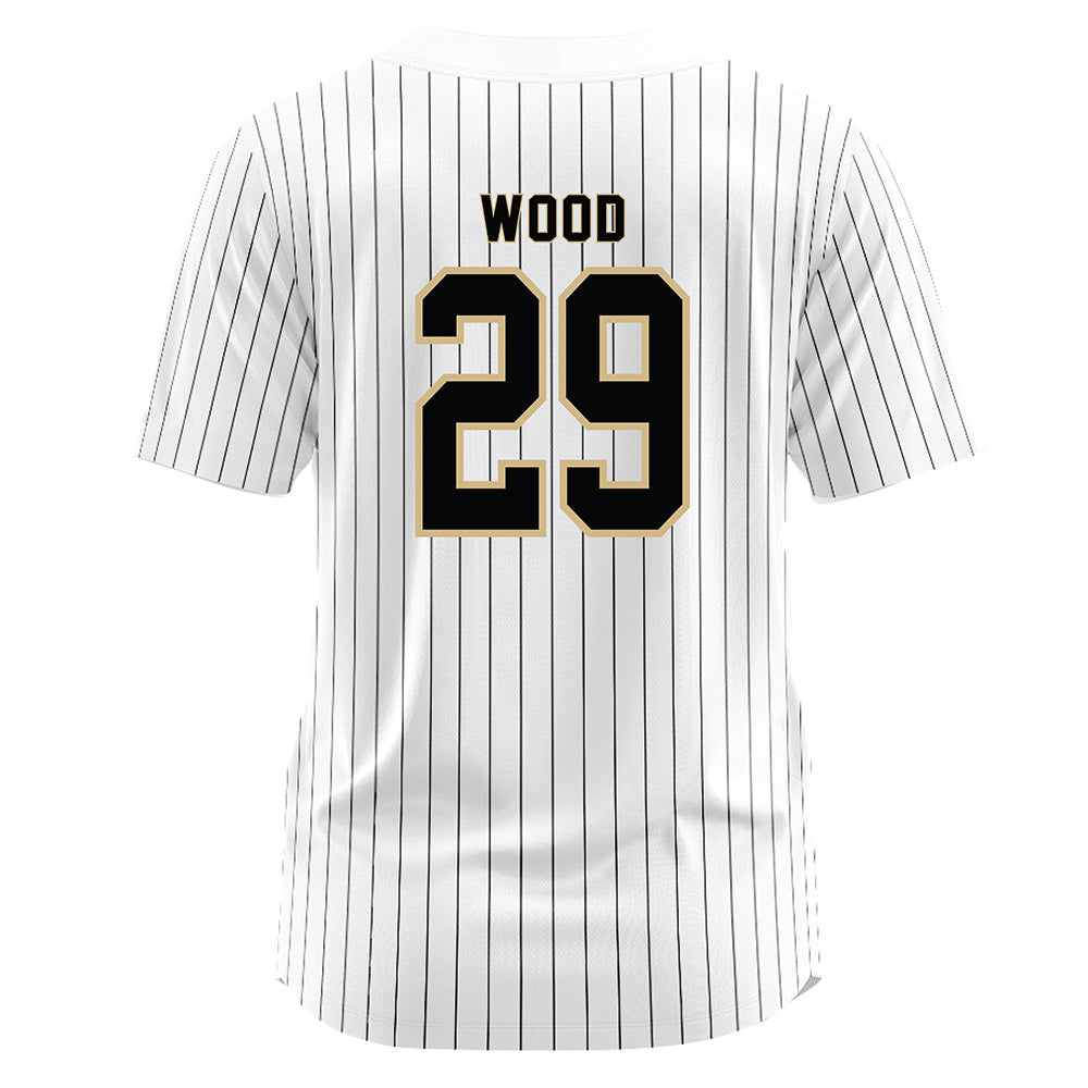 Wake Forest - NCAA Baseball : Tyler Wood - White Jersey-1