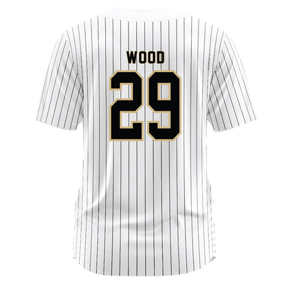 Wake Forest - NCAA Baseball : Tyler Wood - White Jersey-1