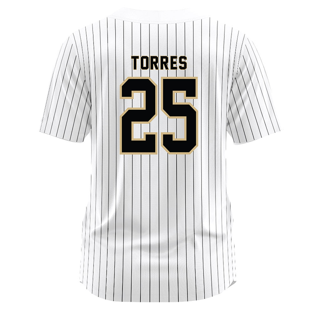 Wake Forest - NCAA Baseball : Boston Torres - White Jersey-1