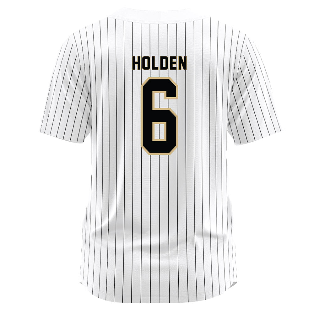 Wake Forest - NCAA Baseball : Will Holden - White Jersey-1