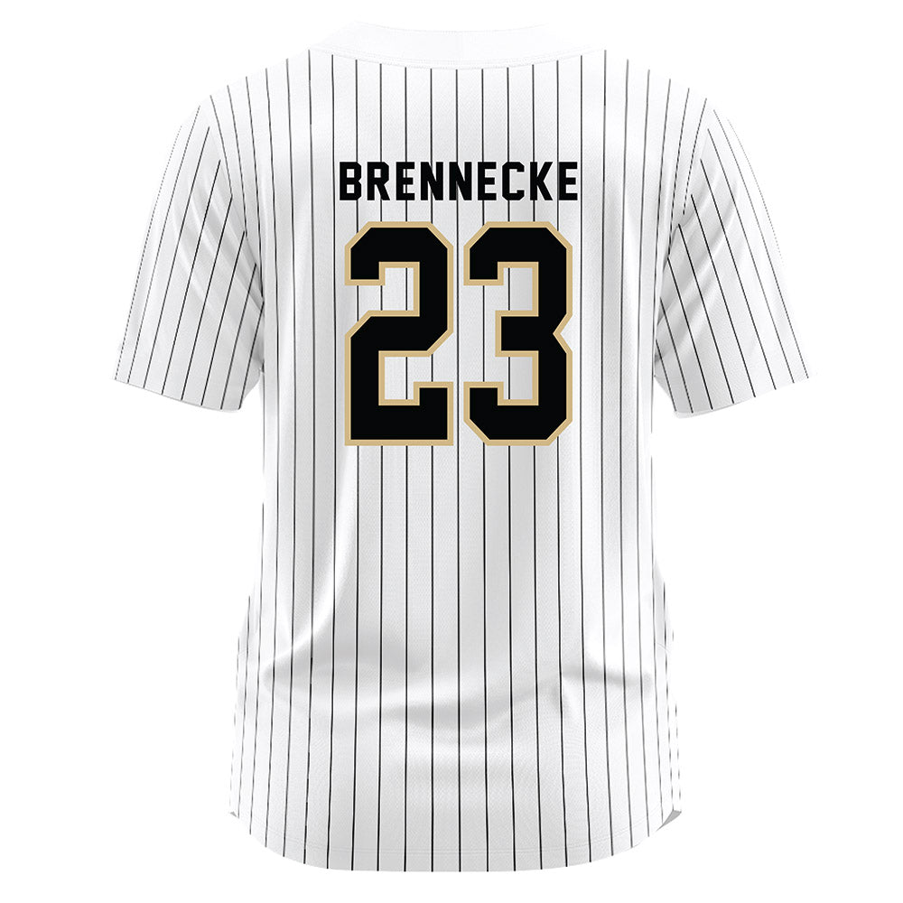 Wake Forest - NCAA Baseball : Ryan Brennecke - White Jersey-1