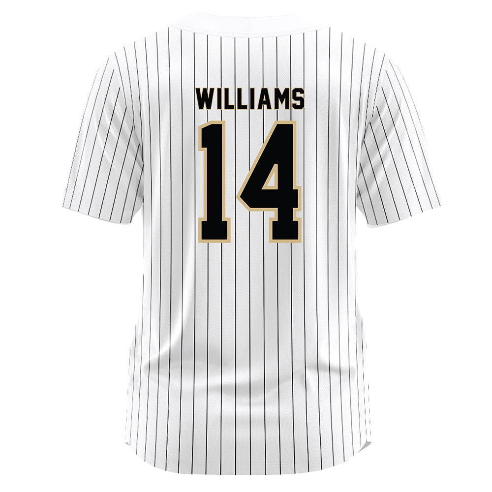 Wake Forest - NCAA Baseball : Javar Williams - White Jersey-1