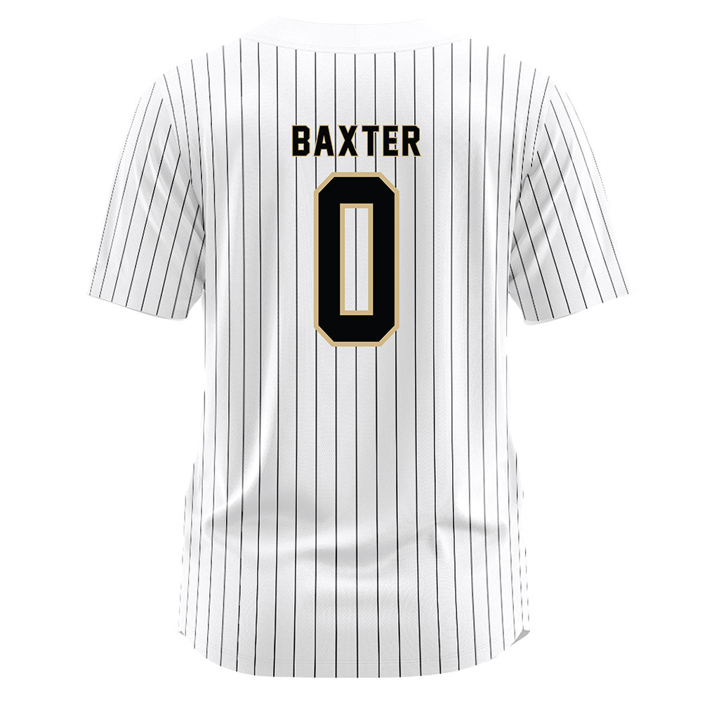 Wake Forest - NCAA Baseball : Cuyler Baxter - White Jersey-1