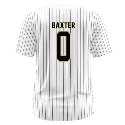 Wake Forest - NCAA Baseball : Cuyler Baxter - White Jersey-1