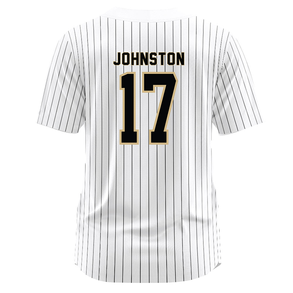 Wake Forest - NCAA Baseball : Zach Johnston - White Jersey-1