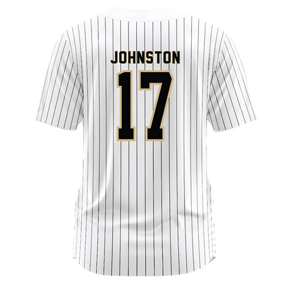 Wake Forest - NCAA Baseball : Zach Johnston - White Jersey-1