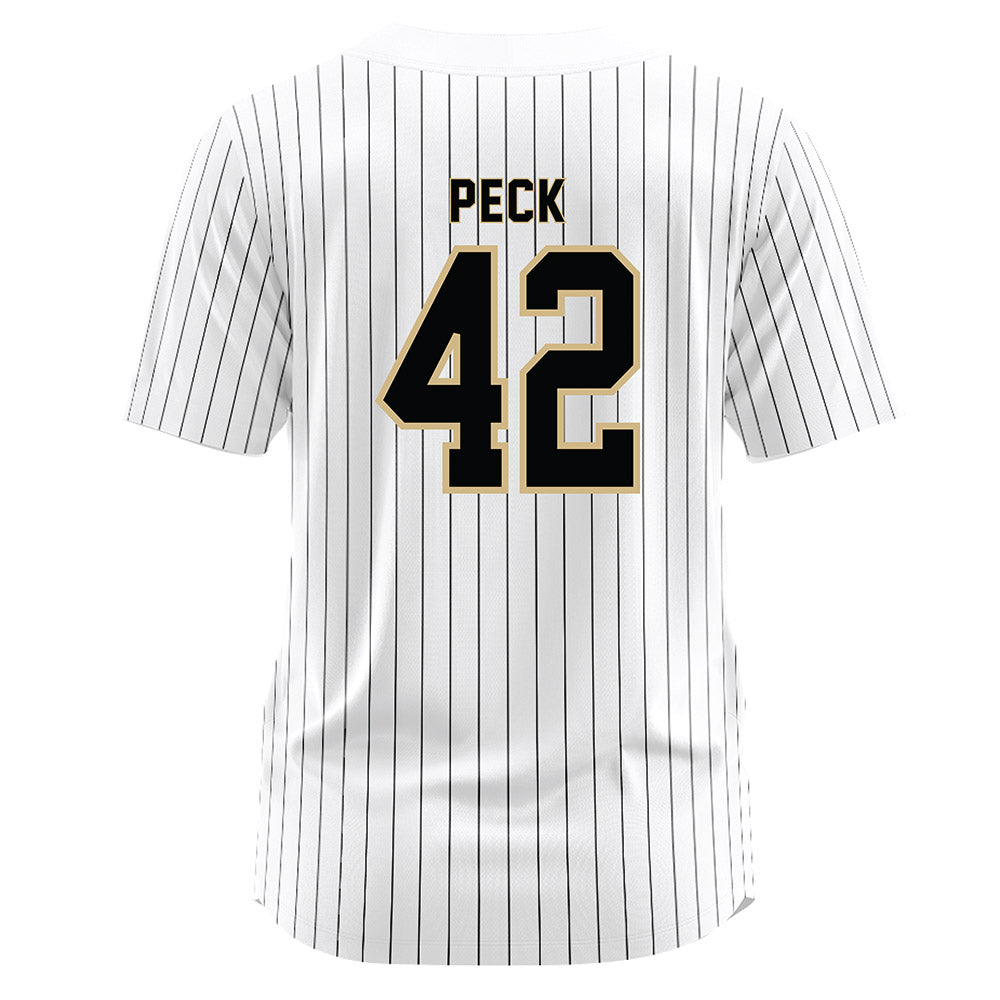 Wake Forest - NCAA Baseball : Alexander Peck - White Jersey-1