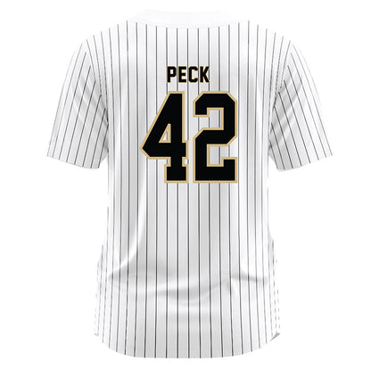 Wake Forest - NCAA Baseball : Alexander Peck - White Jersey-1