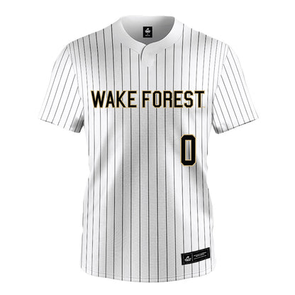 Wake Forest - NCAA Baseball : Cuyler Baxter - White Jersey-0