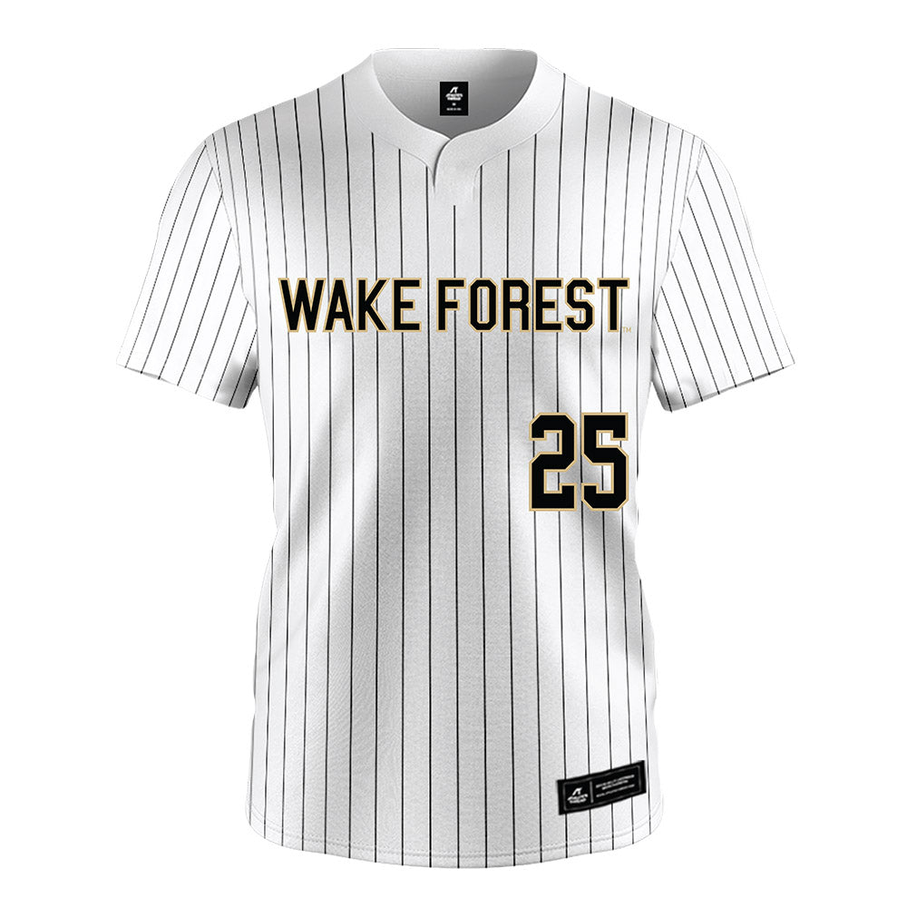 Wake Forest - NCAA Baseball : Boston Torres - White Jersey-0
