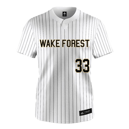Wake Forest - NCAA Baseball : Nick Rubino - White Jersey-0