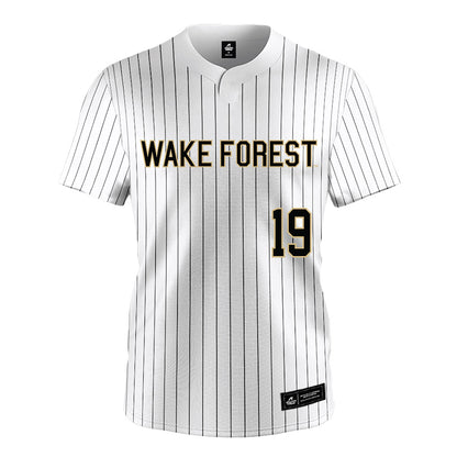 Wake Forest - NCAA Baseball : Troy Dressler - White Jersey-0