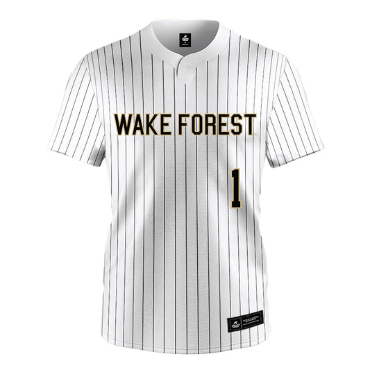 Wake Forest - NCAA Baseball : Dalton Wentz - White Jersey-0