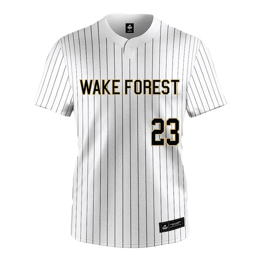 Wake Forest - NCAA Baseball : Ryan Brennecke - White Jersey-0