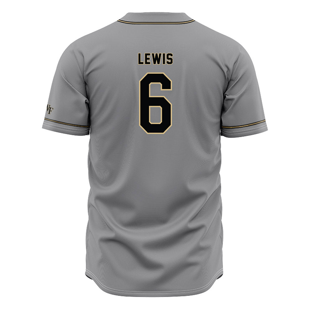 Wake Forest - NCAA Baseball : Kade Lewis - Grey Jersey-1