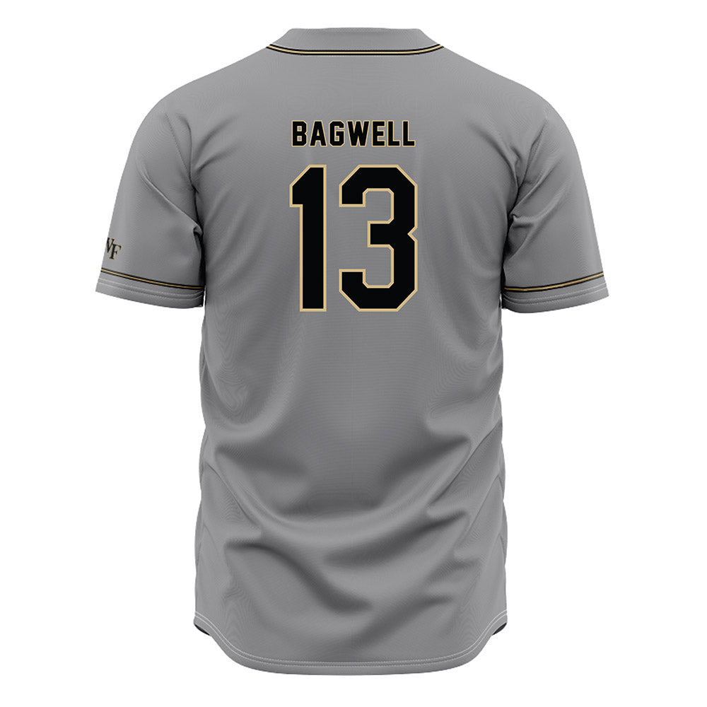 Wake Forest - NCAA Baseball : Cameron Bagwell - Grey Jersey-1