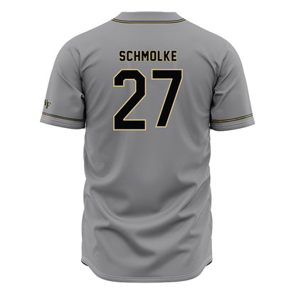 Wake Forest - NCAA Baseball : Luke Schmolke - Grey Jersey-1