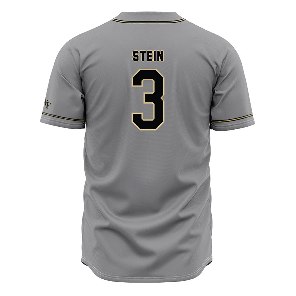 Wake Forest - NCAA Baseball : JD Stein - Grey Jersey-1
