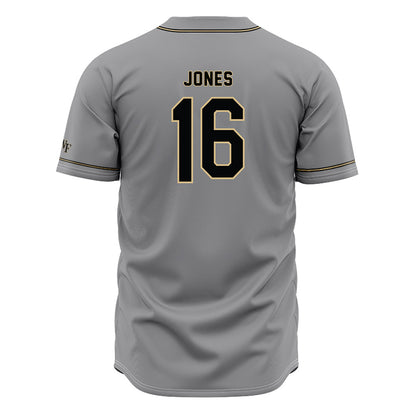 Wake Forest - NCAA Baseball : Evan Jones - Grey Jersey-1