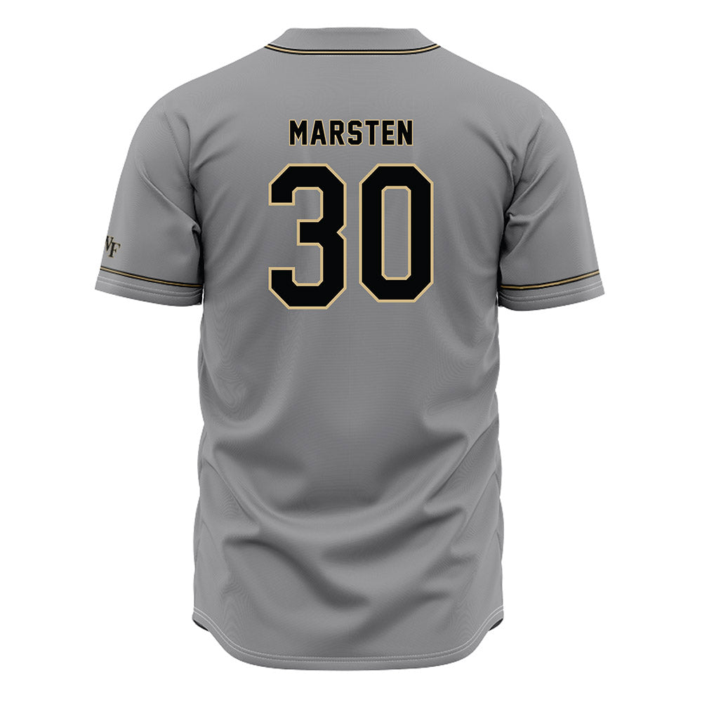 Wake Forest - NCAA Baseball : Duncan Marsten - Grey Jersey-1