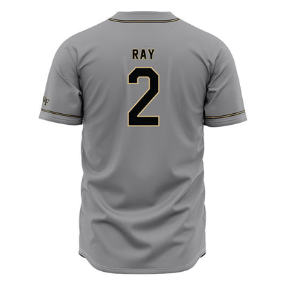Wake Forest - NCAA Baseball : William Ray - Grey Jersey-1