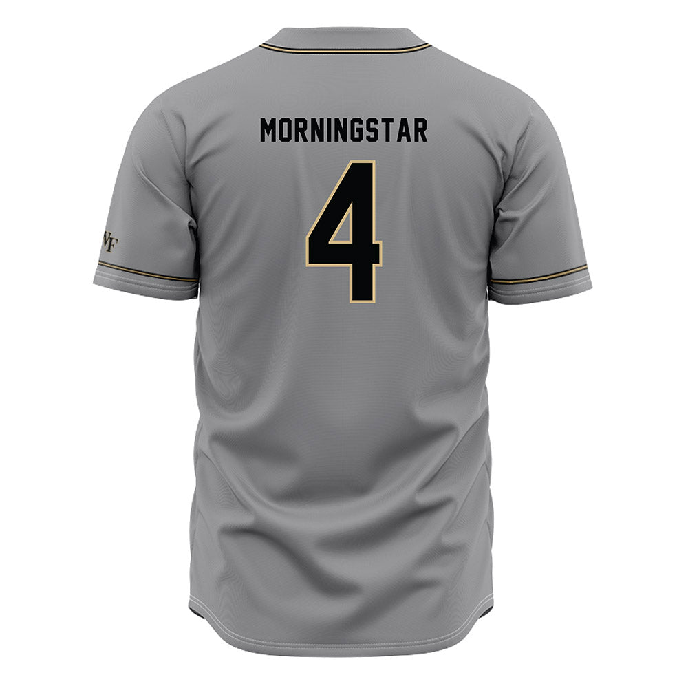 Wake Forest - NCAA Baseball : Blake Morningstar - Grey Jersey-1