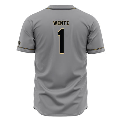 Wake Forest - NCAA Baseball : Dalton Wentz - Grey Jersey-1