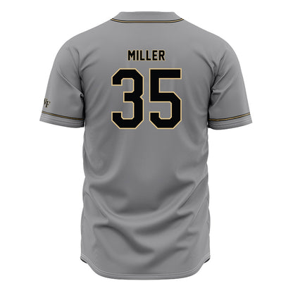 Wake Forest - NCAA Baseball : Griffin Miller - Grey Jersey-1