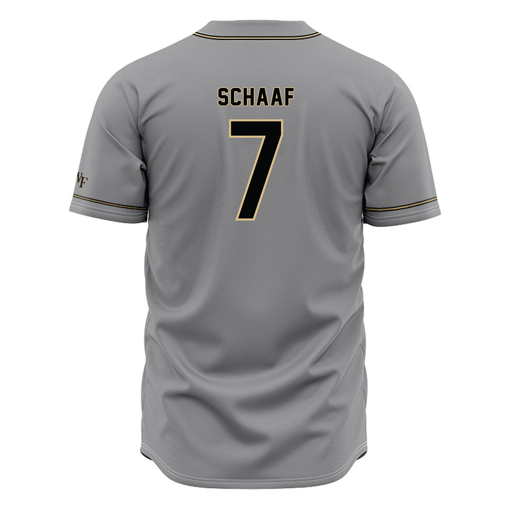 Wake Forest - NCAA Baseball : Blake Schaaf - Grey Jersey-1