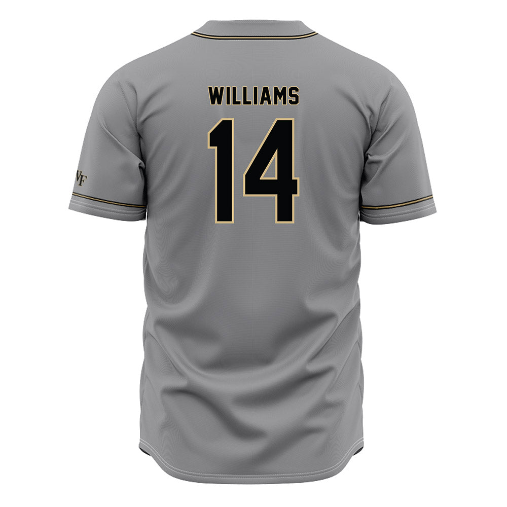 Wake Forest - NCAA Baseball : Javar Williams - Grey Jersey-1