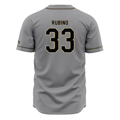 Wake Forest - NCAA Baseball : Nick Rubino - Grey Jersey-1
