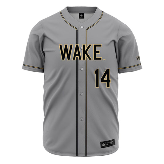 Wake Forest - NCAA Baseball : Javar Williams - Grey Jersey-0