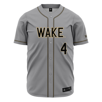 Wake Forest - NCAA Baseball : Blake Morningstar - Grey Jersey-0