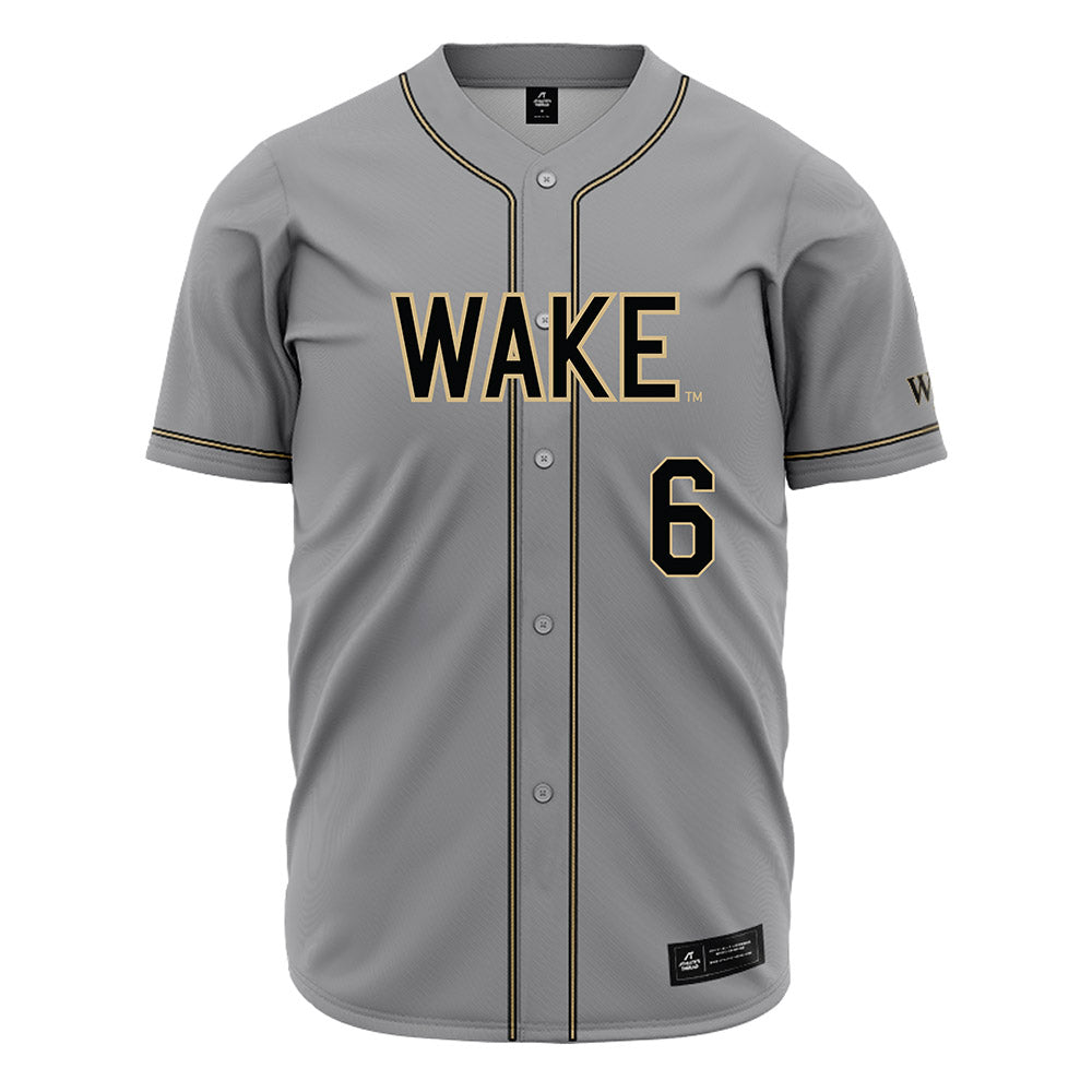 Wake Forest - NCAA Baseball : Kade Lewis - Grey Jersey-0