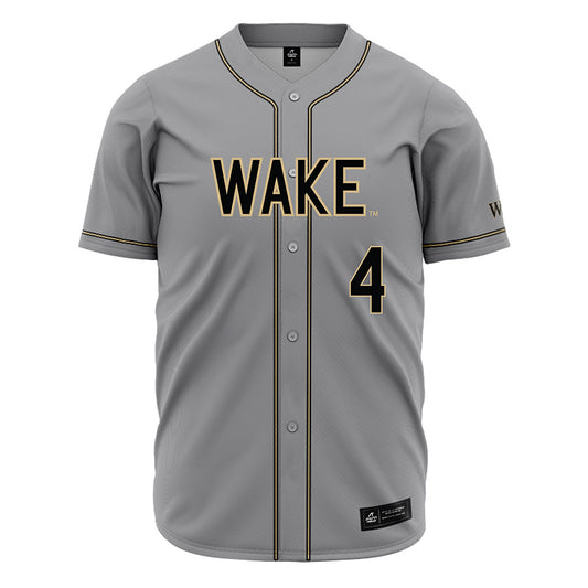 Wake Forest - NCAA Baseball : Blake Morningstar - Grey Jersey-0