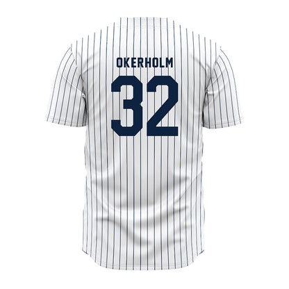 UTSA - NCAA Baseball : Christian Okerholm - Pinstripe Jersey-1