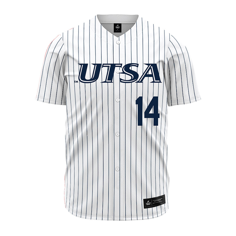 UTSA - NCAA Baseball : Mason Jacob - Pinstripe Jersey-0